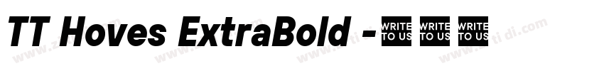 TT Hoves ExtraBold 字体转换